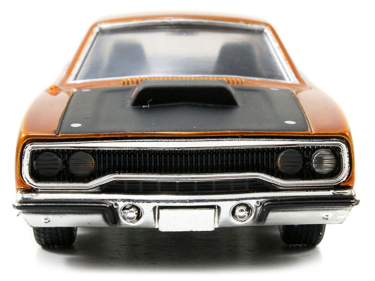 Dom's Plymouth Road Runner Orange Metallic with Matt Black Hood "Fast & Furious" Series 1/32 Diecast Model Car by Jada-Jada-ModelCars.com