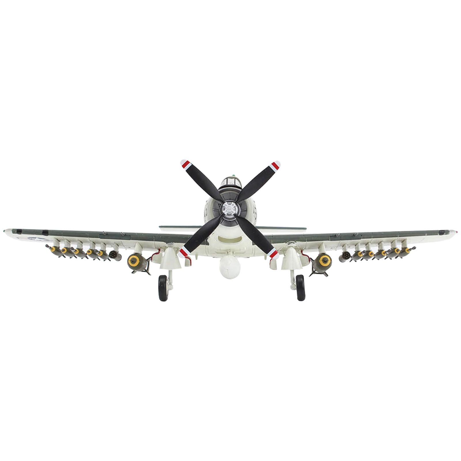 Douglas A - 1H Skyraider Attack Aircraft "Last Combat Mission VA - 25 USS Coral Sea" (1967) United States Navy "Air Power Series" 1/72 Diecast Model by Hobby Master - Hobby Master - ModelCars.com