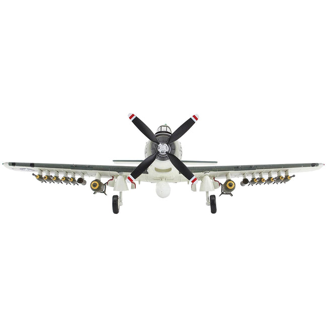 Douglas A - 1H Skyraider Attack Aircraft "Last Combat Mission VA - 25 USS Coral Sea" (1967) United States Navy "Air Power Series" 1/72 Diecast Model by Hobby Master - Hobby Master - ModelCars.com