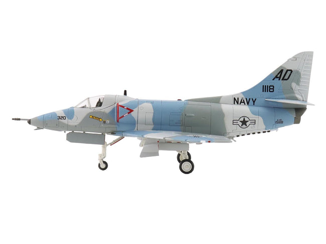 Douglas A-4E Skyhawk Aircraft "151118 Aggressor Scheme VA-43" (1975) United States Navy "Air Power Series" 1/72 Diecast Model by Hobby Master-Hobby Master-ModelCars.com