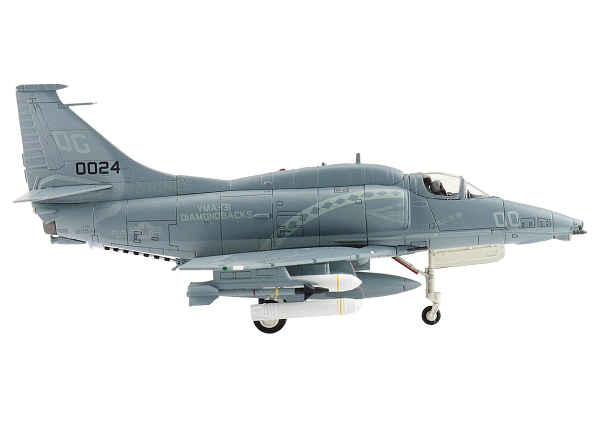 Douglas A-4M Skyhawk Aircraft "VMA-131 Diamondbacks" (1993) United States Marines "Air Power Series" 1/72 Diecast Model by Hobby Master-Hobby Master-ModelCars.com