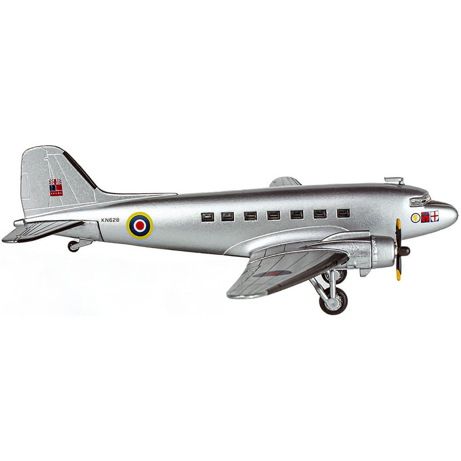 Douglas C - 47 Dakota Transport Aircraft "Field Marshal Montgomery No. 24 Squadron" Royal Air Force (1945) "Planes of World War II" Series 1/144 Diecast Model Airplane by Luppa - Luppa - ModelCars.com