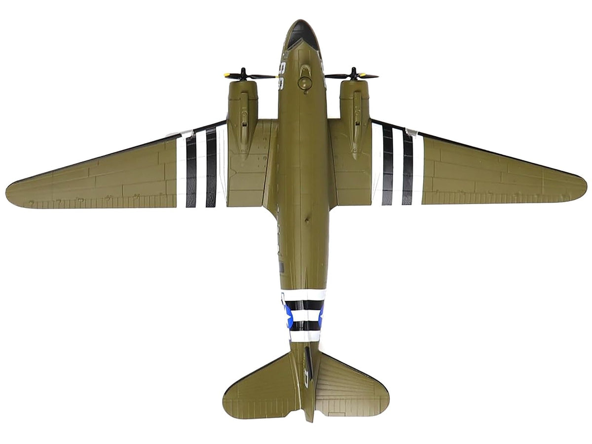 Douglas C-47 Skytrain Transport Aircraft "Night Fright 79th Troop Carrier Squadron 436th Troop Carrier Group D-Day" (1944) United States Army Air Forces 1/100 Diecast Model-Other-ModelCars.com