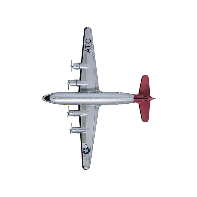 Douglas C-54 Skymaster Transport Aircraft "Berlin Airlift Candy Bomber Air Transport Command" United States Air Force (1945) "Planes of World War II" Series 1/200 Diecast Model Airplane by Luppa-Luppa-ModelCars.com