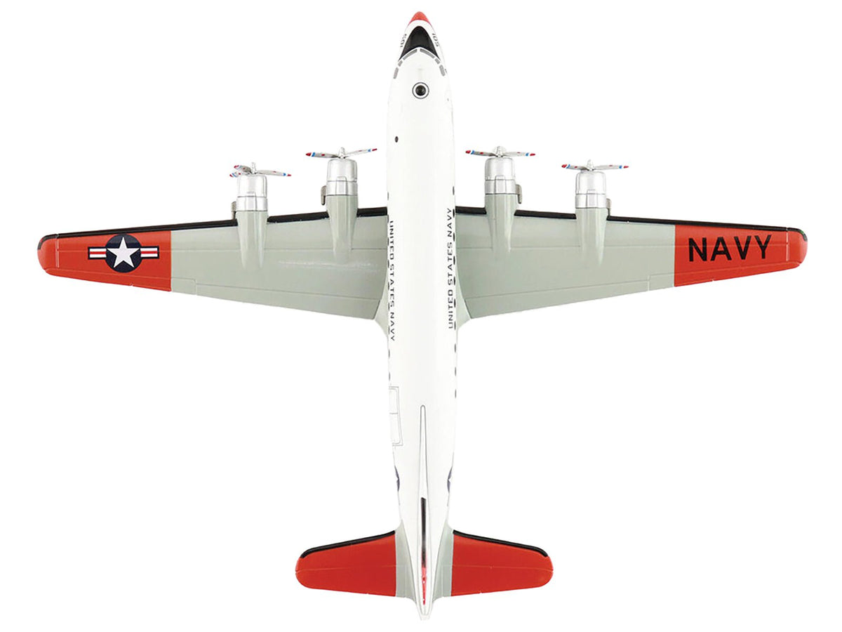Douglas C-54Q Skymaster Transport Aircraft "US Navy Test Pilot School" (1973) United States Navy "Airliner Series" 1/200 Diecast Model by Hobby Master-Hobby Master-ModelCars.com
