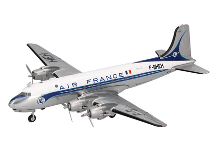 Douglas DC-4 Commercial Aircraft "Air France" (F-BHEH) White with Blue Stripes 1/200 Diecast Model by Herpa-Herpa-ModelCars.com