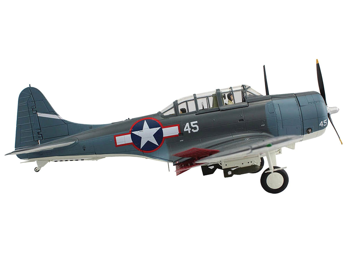 Douglas SBD-5 Dauntless Bomber Aircraft "VB-16 USS Lexington" (1943) United States Navy "Premium Collection" 1/32 Diecast Model by Hobby Master-Hobby Master-ModelCars.com