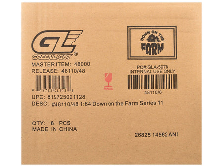 "Down on the Farm" Series 11 Set of 6 pieces 1/64 Diecast Models by Greenlight-Greenlight-ModelCars.com