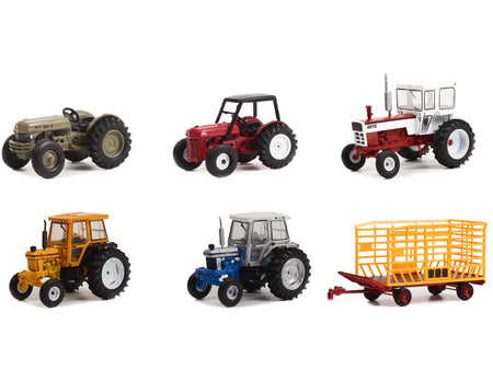 "Down on the Farm" Series Set of 6 pieces Release 7 1/64 Diecast Models by Greenlight-Greenlight-ModelCars.com