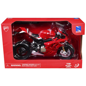 Ducati Panigale V4S Motorcycle Red 1/12 Diecast Motorcycle Model by New Ray