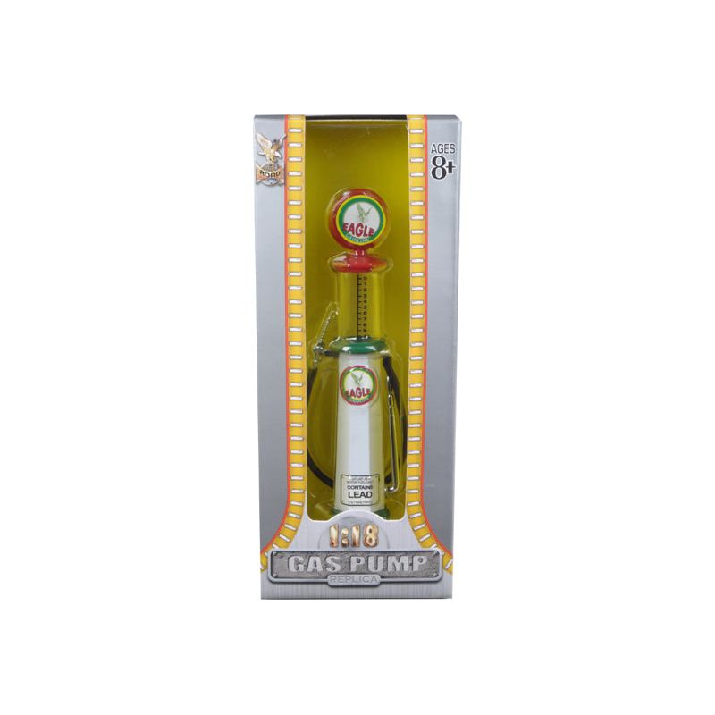 Eagle Gasoline Vintage Gas Pump Cylinder 1/18 Diecast Replica by Road Signature - Road Signature - ModelCars.com