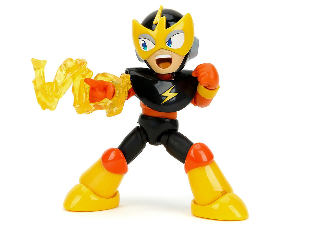 Elec Man 4.5" Moveable Figure with Accessories and Alternate Head and Hands "Mega Man" (1987) Video Game Model by Jada-Jada-ModelCars.com