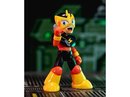Elec Man 4.5" Moveable Figure with Accessories and Alternate Head and Hands "Mega Man" (1987) Video Game Model by Jada-Jada-ModelCars.com
