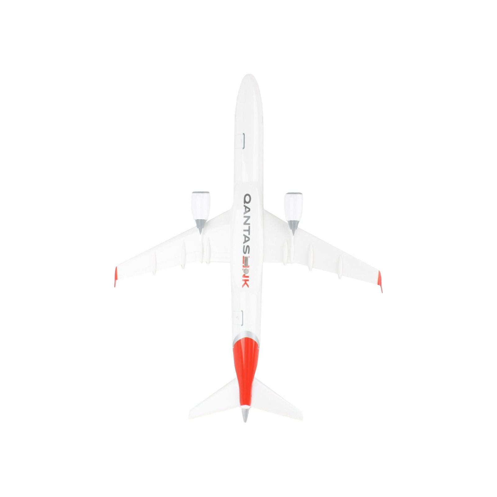 Embraer E190 Commercial Aircraft "QantasLink" (VH - UZD) White with Red Tail (Snap - Fit) 1/100 Plastic Model by Skymarks - Skymarks - ModelCars.com