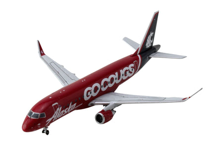 Embraer ERJ-175 Commercial Aircraft "Alaska Airlines/Horizon - Washington State Cougars" (N661QX) Red with Gray Tail 1/400 Diecast Model Airplane by GeminiJets-GeminiJets-ModelCars.com