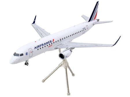 Embraer ERJ-190 Commercial Aircraft "Air France Hop" (F-HBLN) White with Striped Tail "Gemini 200" Series 1/200 Diecast Model Airplane by GeminiJets-GeminiJets-ModelCars.com
