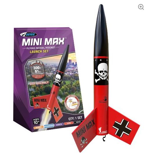 Estes Rockets Mini Der Red Max Launch Set - Intermediate - Estes - ModelCars.com