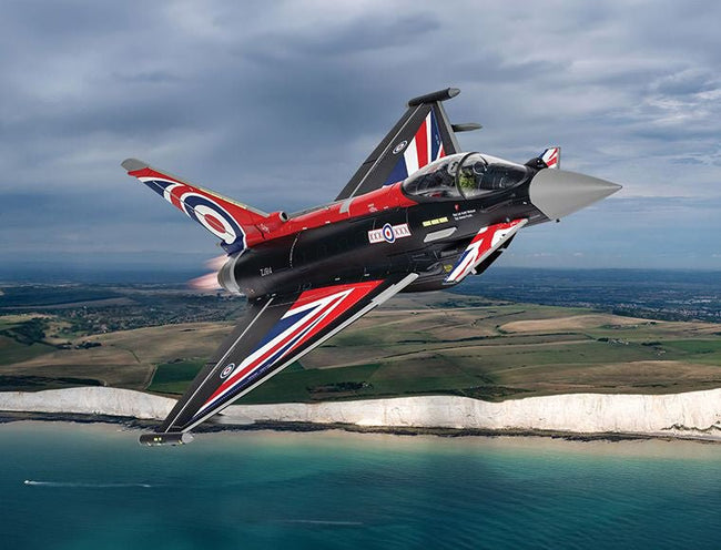 Eurofighter Typhoon FGR4 Aircraft "Blackjack RAF Typhoon Display Aircraft" (2022) British Royal Air Force "The Aviation Archive" Series 1/48 Diecast Model by Corgi-Corgi-ModelCars.com