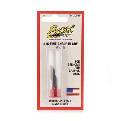 Excel Blades #16 STENCIL EDGE BLADE 5P-Excel Blades-ModelCars.com