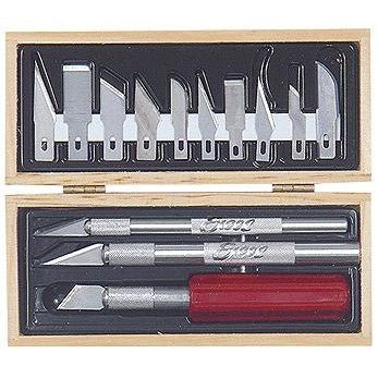 Excel Blades HOBBY KNIFE SET WOODN BOX - Excel Blades - ModelCars.com