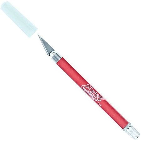 Excel Blades K18 GRIP-ON KNIFE RED-Excel Blades-ModelCars.com