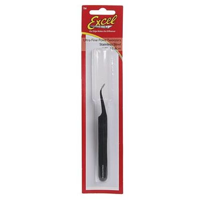 Excel Blades SLANT HANDLE TWEEZERS BLK - Excel Blades - ModelCars.com
