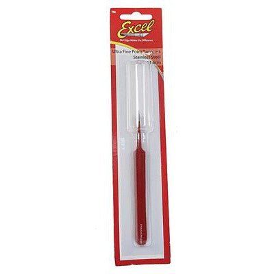 Excel Blades STRGHT POINT TWEEZERS RED - Excel Blades - ModelCars.com