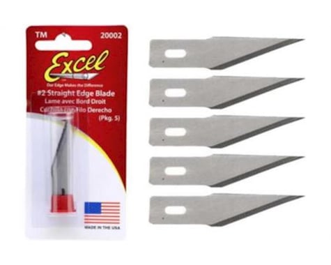 Excel 20002 #2 Straight Edge Blades (5 pack)