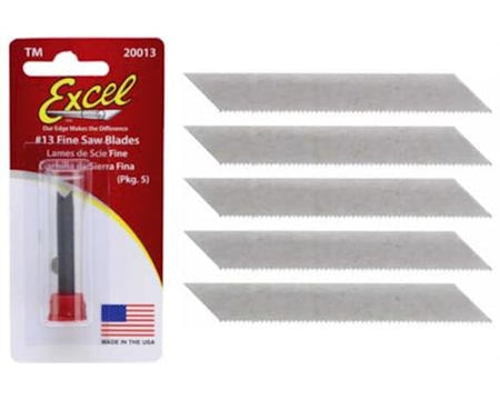 Excel #13 Fine Saw Blades - 20013 (Pkg. 5)