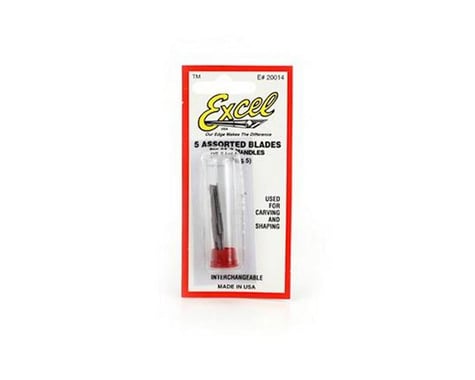 Excel exl20014 5 Assorted Blades for Carving and Shaping