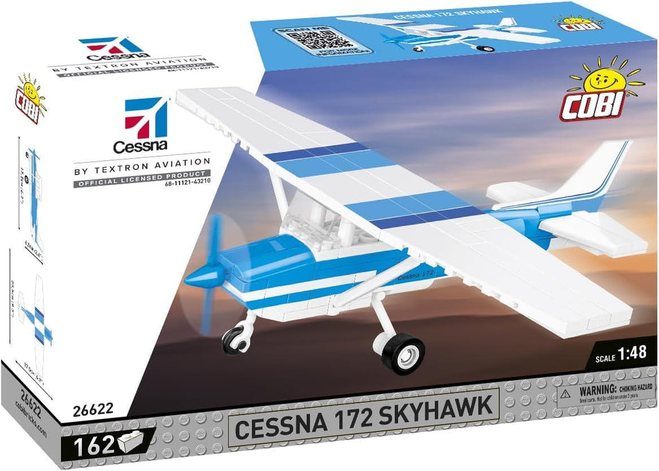 Cobi Cessna 172 Skyhawk, White-Blue