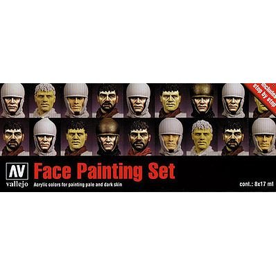FACES PAINTING SET (8) - Vallejo - ModelCars.com
