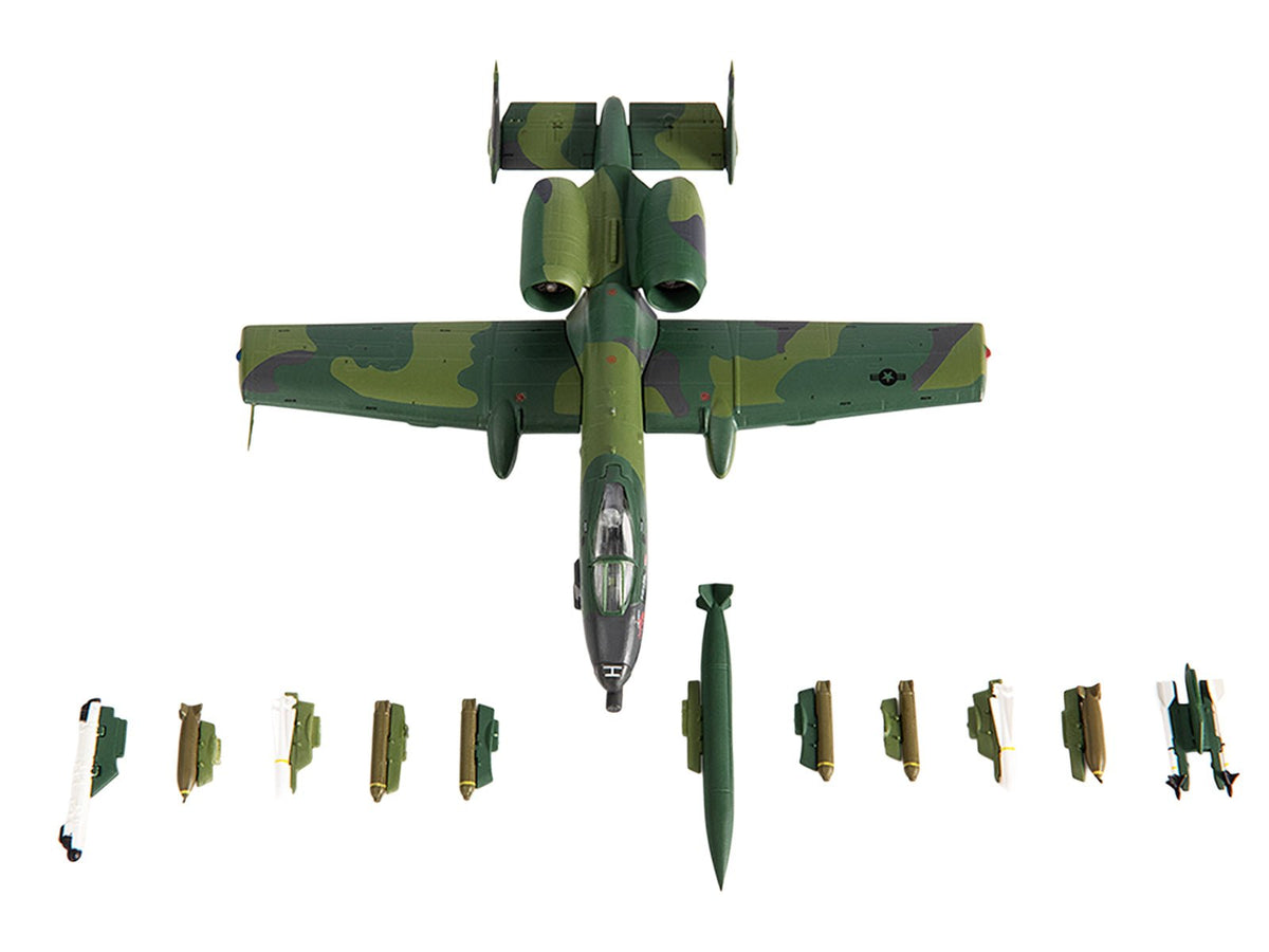 Fairchild Republic A-10 Thunderbolt II Attack Aircraft "23rd Tactical Fighter Wing 706th Fighter Squadron Operation Desert Storm" (1991) United States Air Force 1/144 Diecast Model by JC Wings-JC Wings-ModelCars.com