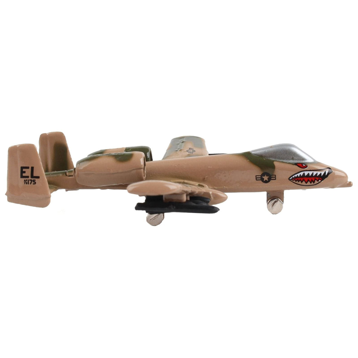 Fairchild Republic A-10 Thunderbolt II "Warthog" Attack Aircraft Camouflage "United States Air Force" with Runway Section Diecast Model Airplane by Runway24-Runway24-ModelCars.com