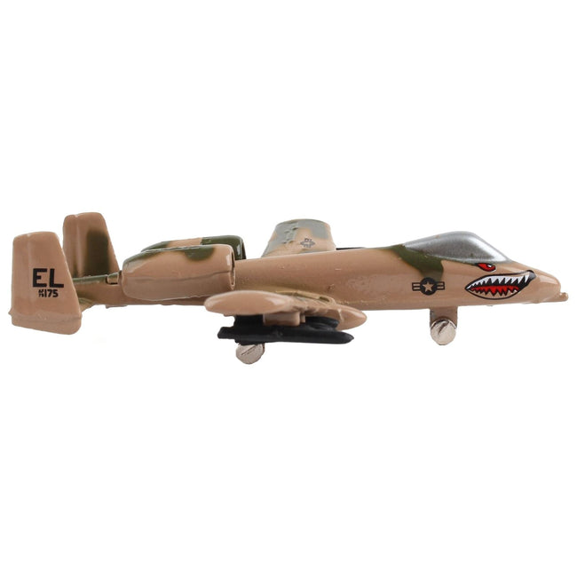 Fairchild Republic A-10 Thunderbolt II "Warthog" Attack Aircraft Camouflage "United States Air Force" with Runway Section Diecast Model Airplane by Runway24-Runway24-ModelCars.com