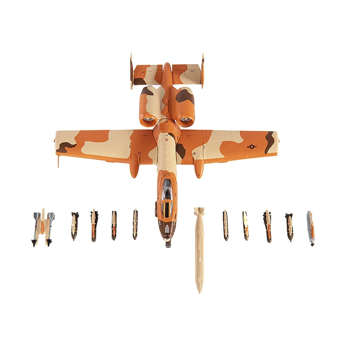 Fairchild Republic A-10C Thunderbolt II Attack Aircraft "917th Tactical Fighter Wing Operation Desert Storm" (1990) United States Air Force 1/144 Diecast Model by JC Wings-JC Wings-ModelCars.com