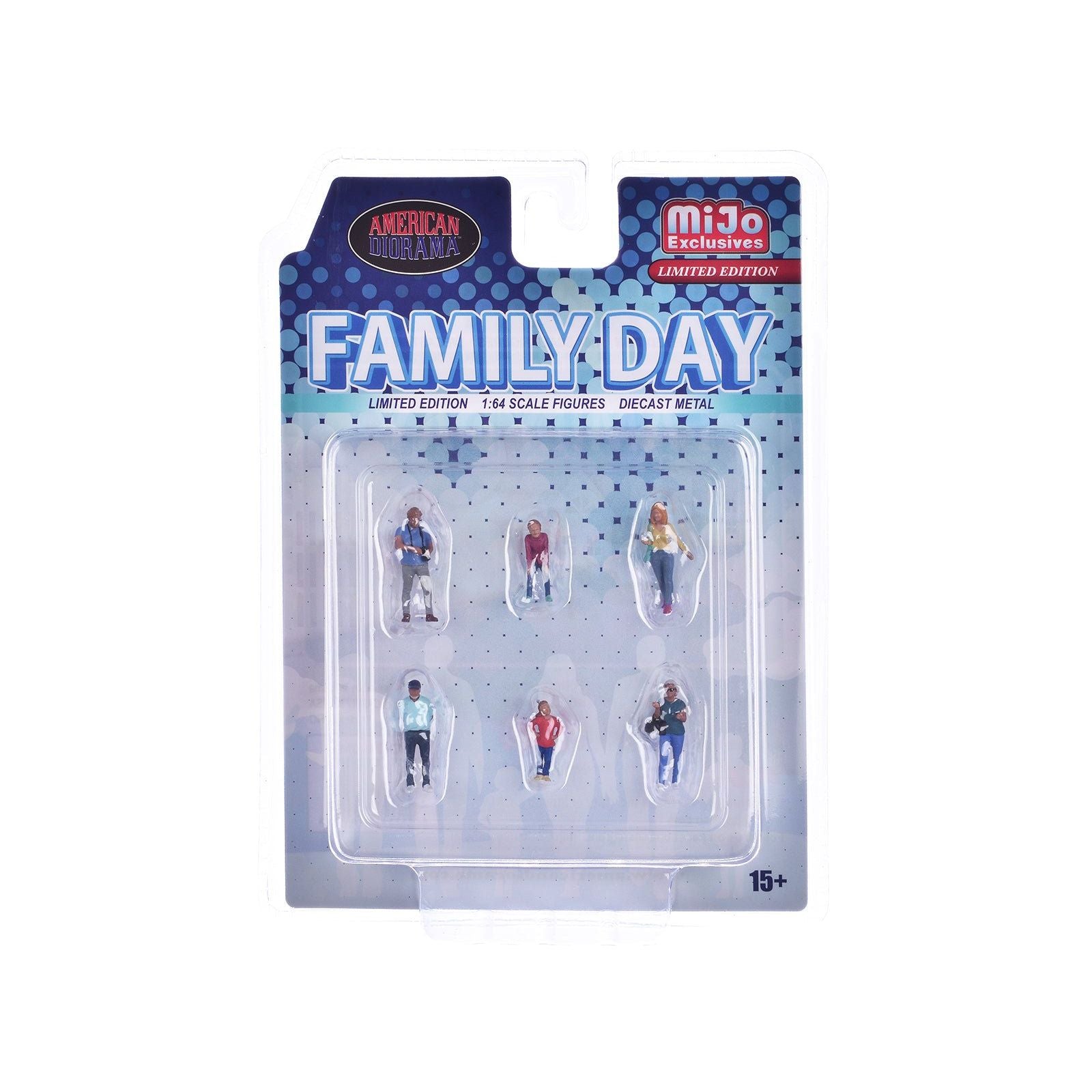 "Family Day" 6 piece Diecast Figure Set Limited Edition for 1/64 Scale Models by American Diorama - American Diorama - ModelCars.com