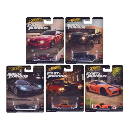 "Fast & Furious" 2025 5 piece Set L Model Cars by Hot Wheels-Hotwheels-ModelCars.com