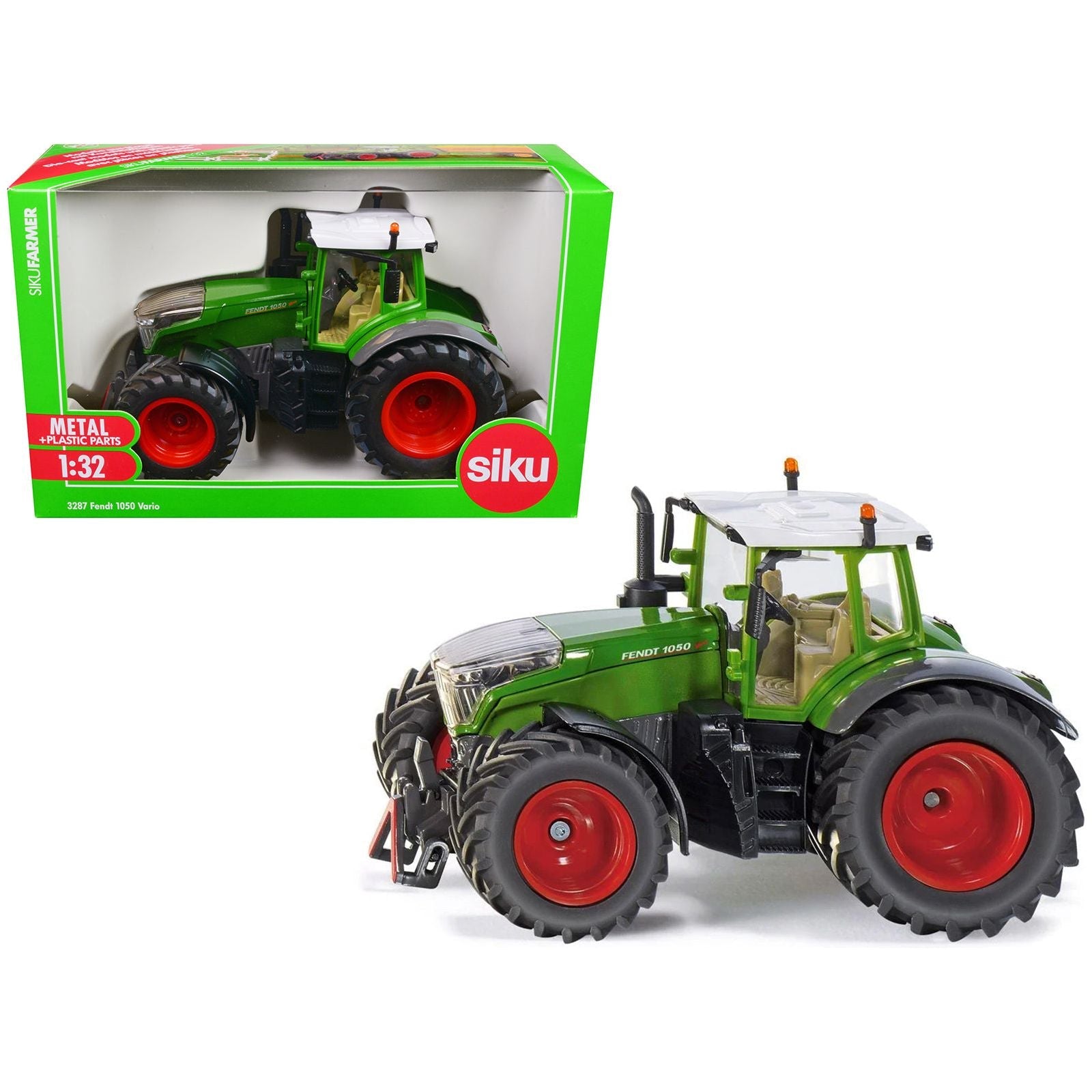Fendt 1050 Vario Tractor Green with White Top 1/32 Diecast Model by Siku - SIKU - ModelCars.com