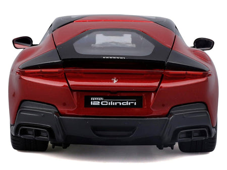 Ferrari 12Cilindri Red Metallic with Black Top "Race + Play" Series 1/24 Diecast Model Car by Bburago-Bburago-ModelCars.com