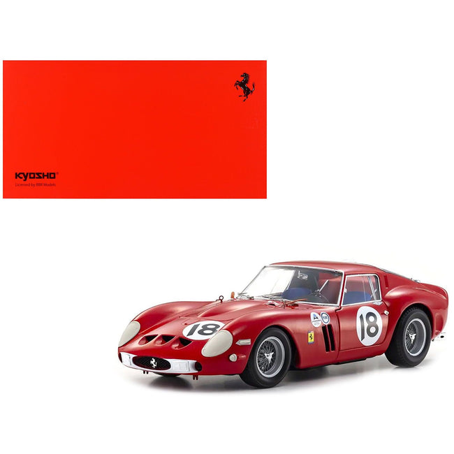 Ferrari 250 GTO 18 Pedro Rodriguez Winner "Daytona 3 Hours" (1963) 1/18 Diecast Model Car by Kyosho - Kyosho - ModelCars.com