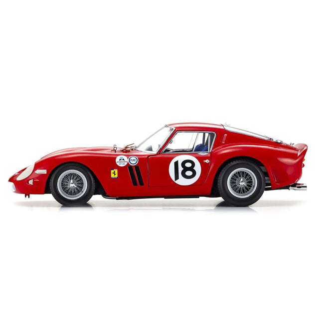 Ferrari 250 GTO #18 Pedro Rodriguez Winner "Daytona 3 Hours" (1963) 1/18 Diecast Model Car by Kyosho-Kyosho-ModelCars.com