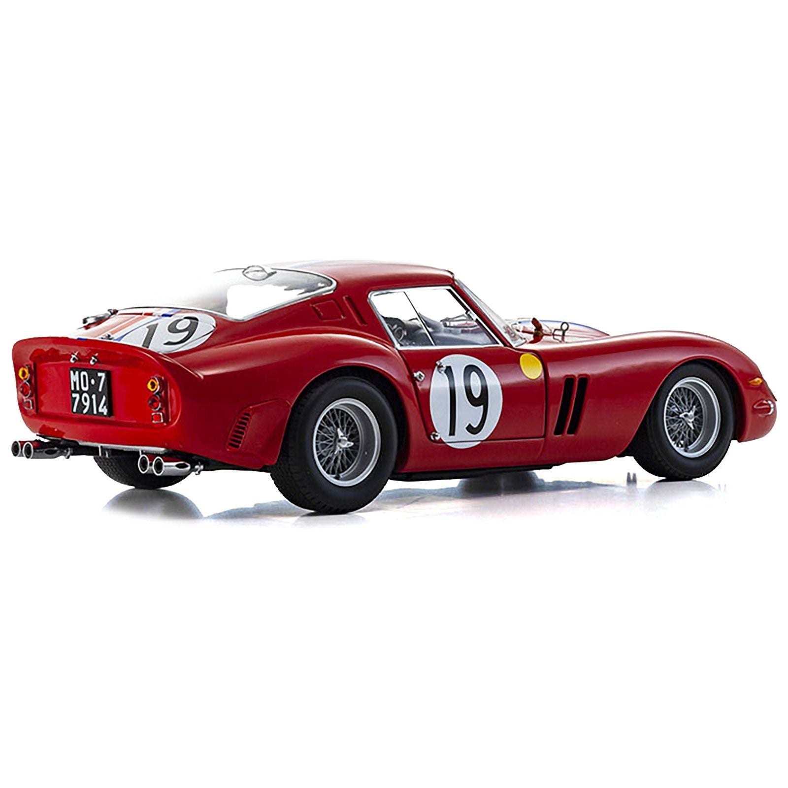 Ferrari 250 GTO 19 Pierre Noblet - Jean Guichet 2nd Place "24 Hours of Le Mans" (1962) 1/18 Diecast Model Car by Kyosho - Kyosho - ModelCars.com