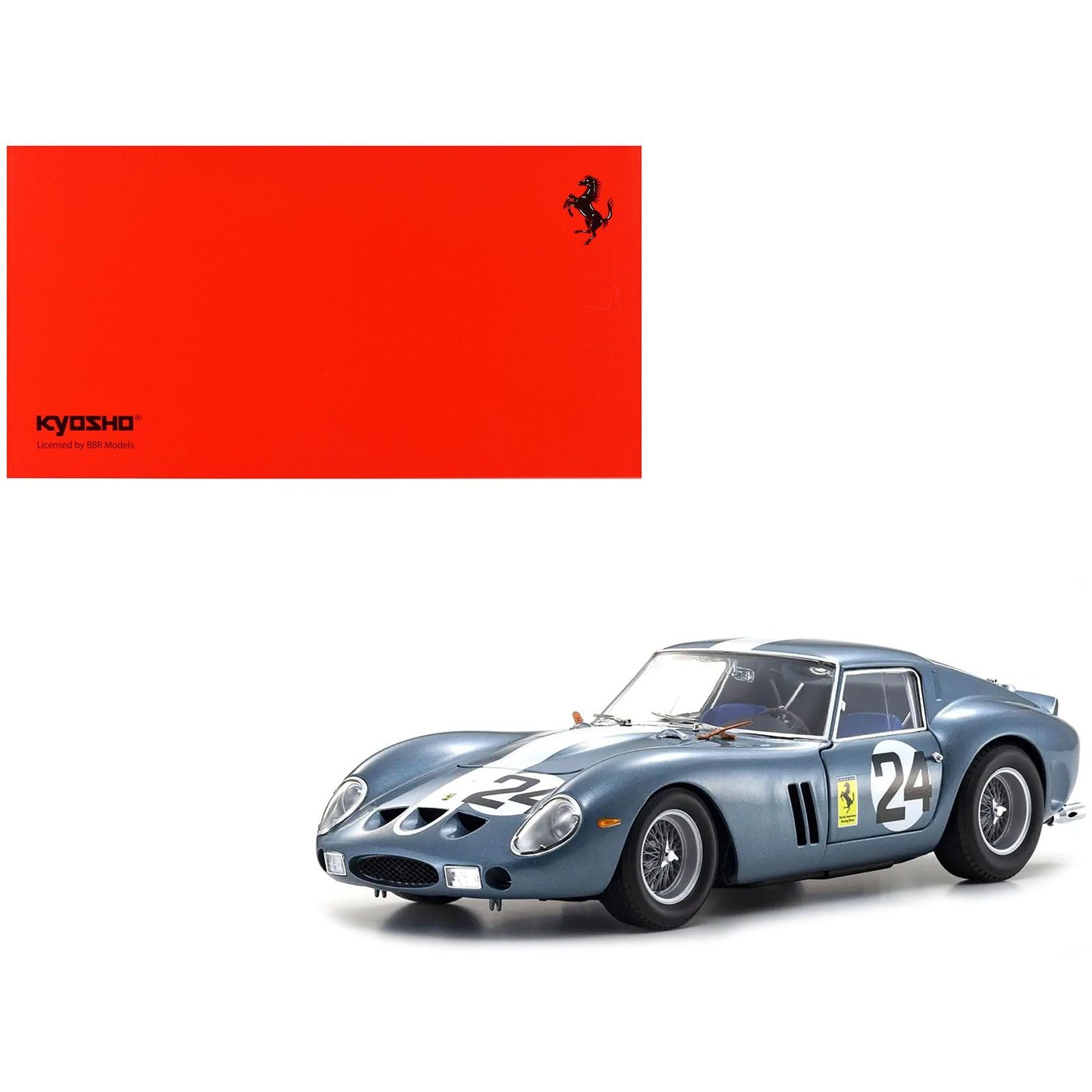 Ferrari 250 GTO 24 Phil Hill - Olivier Gendebien 2nd Place "Sebring 12 Hours" (1962) 1/18 Diecast Model Car by Kyosho - Kyosho - ModelCars.com