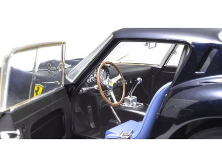 Ferrari 250 GTO Dark Blue Metallic 1/18 Diecast Model Car by Kyosho-Kyosho-ModelCars.com