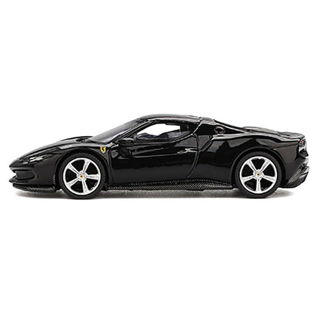 Ferrari 296 GTB Nero Daytona Black 1/64 Diecast Model Car by BBR-BBR-ModelCars.com