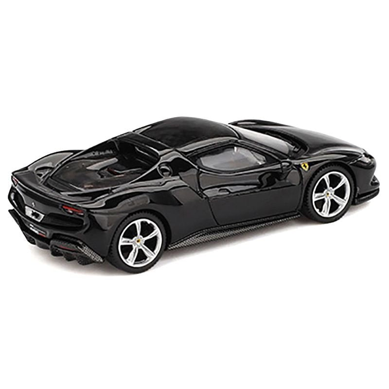 Ferrari 296 GTB Nero Daytona Black 1/64 Diecast Model Car by BBR-BBR-ModelCars.com