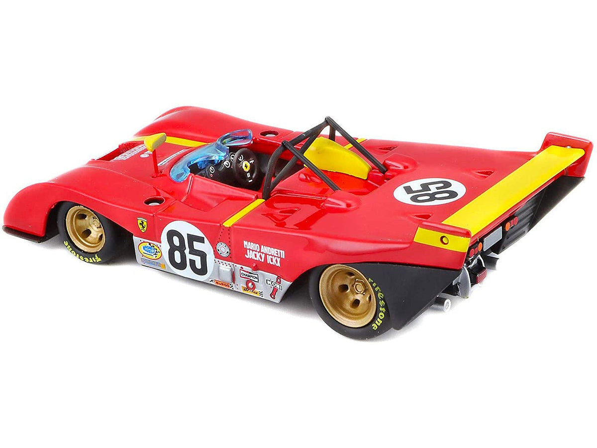 Ferrari 312P #85 Jacky Ickx - Mario Andretti 6 Hours of Watkins Glen (1972) 1/43 Diecast Model Car by Bburago-Bburago-ModelCars.com