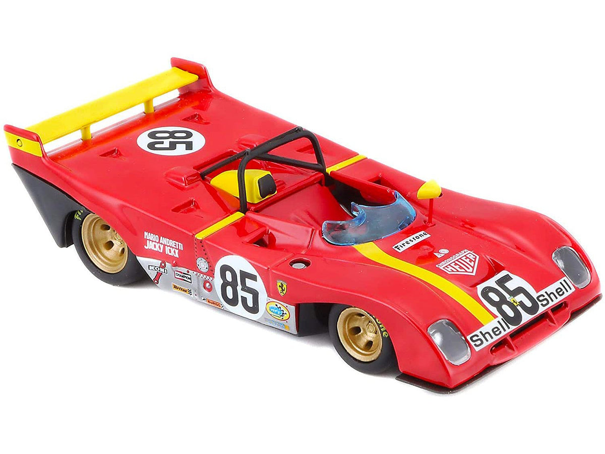 Ferrari 312P #85 Jacky Ickx - Mario Andretti 6 Hours of Watkins Glen (1972) 1/43 Diecast Model Car by Bburago-Bburago-ModelCars.com