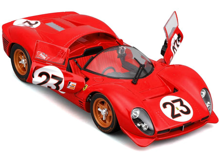 Ferrari 330 P4 #23 Lorenzo Bandini - Chris Amon "Ferrari S.P.A." Winner "24 Hours of Daytona" (1967) "Racing" Series 1/24 Diecast Model Car by Bburago-Bburago-ModelCars.com